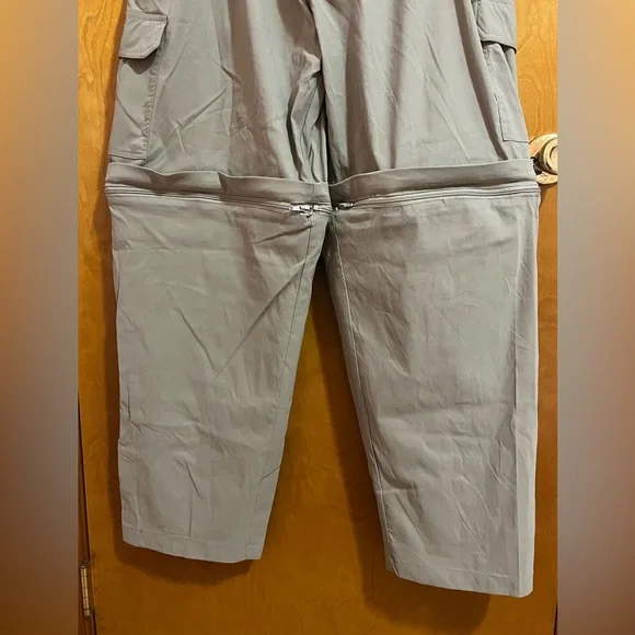 NEW Men’s Rustic Ridge Olive Green Convertible Zip-Off Hiking Cargo Pants. 2X. - Picture 8 of 16